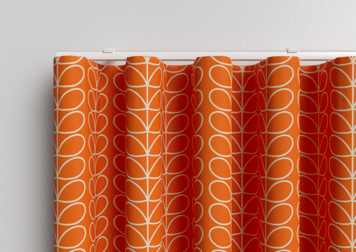 Orla Kiely Linear Stem, Persimmon - Made to Measure Curtains - Image 13
